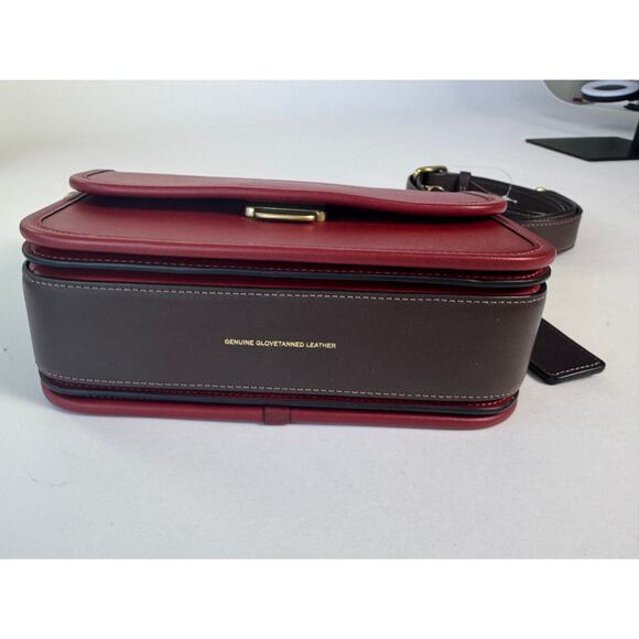 Coach Rogue Top Handle Bag in Brick Red With Card case and charm - Picture 9 of 15